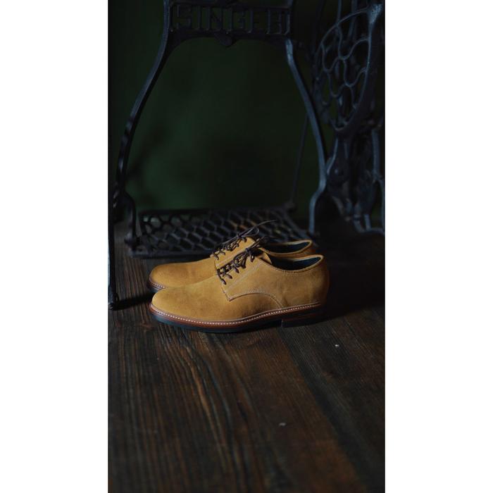 Emperor Derby Shoes Suede Minen Leather sz 41