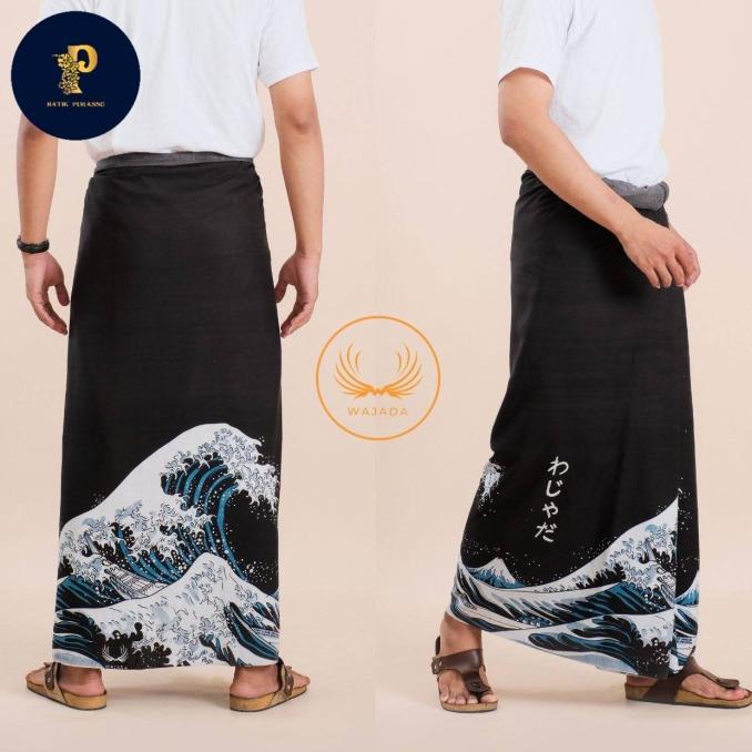 sarung tretan muslim original katun premium motif one piece cyberpunk