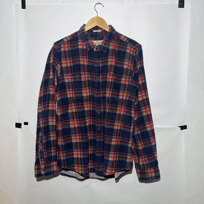 wrangler slim fit flannel