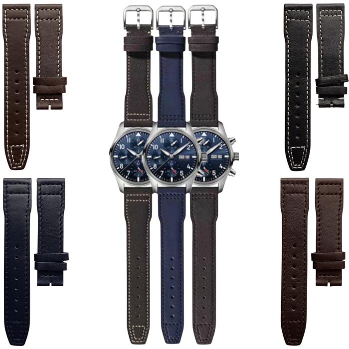 Tali Jam Tangan 20 mm Replacement Leather Strap IWC Pilot Mark 9011.20