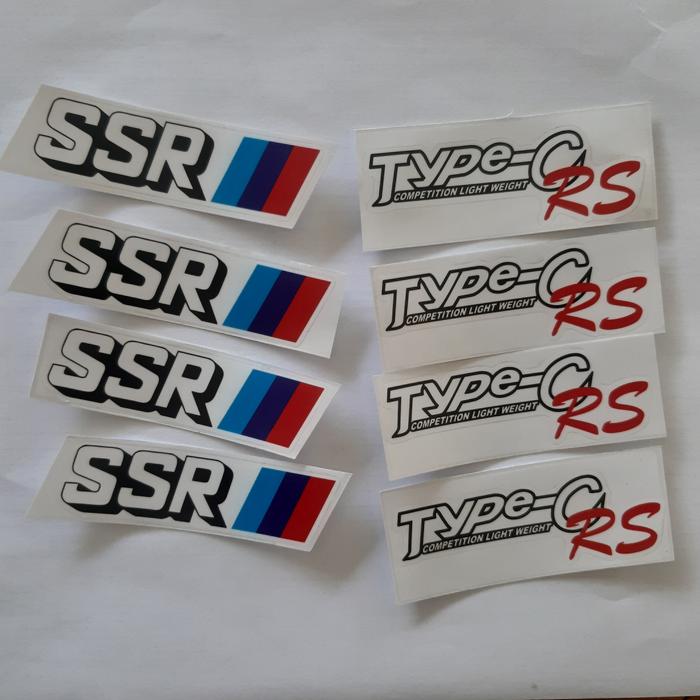 sticker velg Ssr type c rs transparant rep