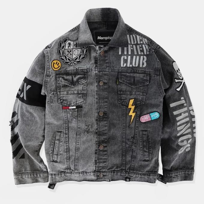 (PROMO) MEMPHISORIGINS - JACKET DENIM MEMPHIS DEAD (LIMITED EDITION)