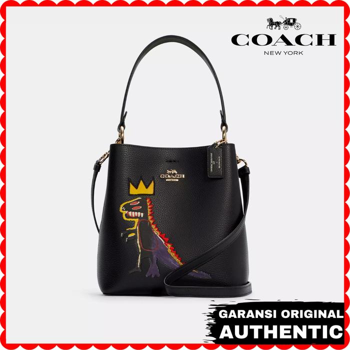 Tas Selempang Coach Wanita Town Bucket Bag 22 X Jean Michel Basquiat Original Store Branded Authenti