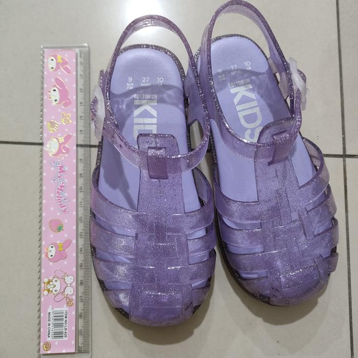 sandal sepatu jelly anak cotton on kids size 27 preloved