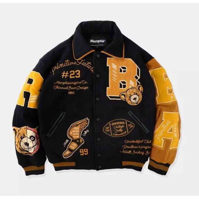 (PROMO) MEMPHISORIGINS - JACKET VARSITY BEAR - VARSITY JACKET (LIMITED 650PCS)