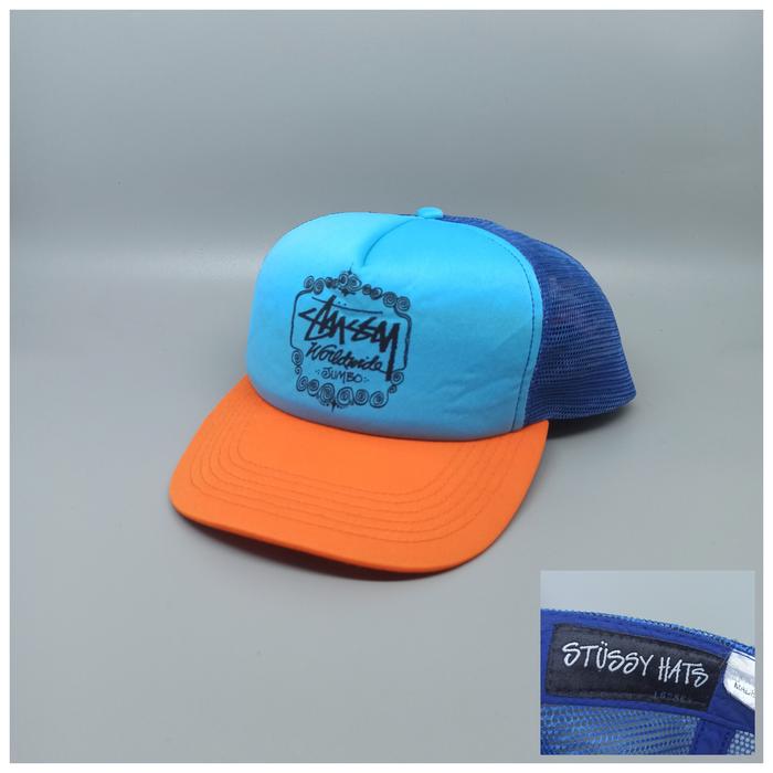 Topi Stussy Worldwide Cap Trucker Second Preloved Original 110