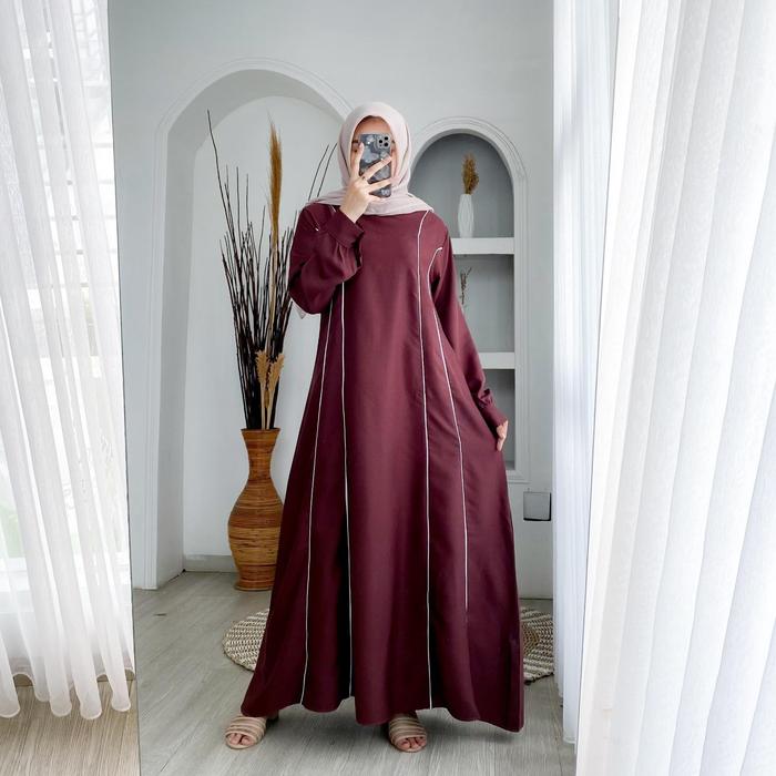 Baju Gamis Wanita Terbaru 2021 Remaja Kekinian Gamis untuk Lebaran