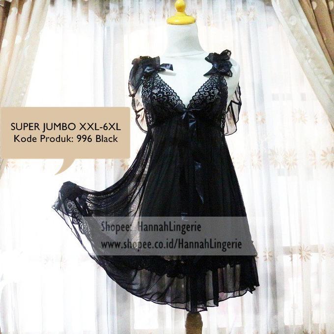 Super Jumbo M - XXXL Transparan Lingerie Baju Tidur Premium Seksi Cantik Ukuran Besar Big Size 766
