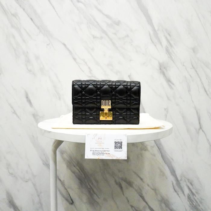 Dior Addict WOC Black Cannage Slingbag 2017 GARANSI 100% AUTHENTIC