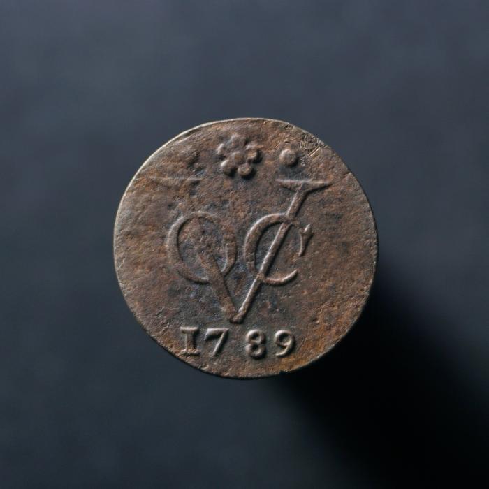 Uang Koin Kuno VOC 1 Duit Holland Tahun 1789 Nederlandsch Indie
