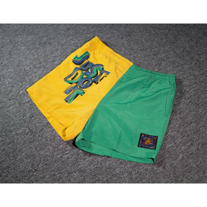 Shorts Pants Nike Rare Just Do It Yellow Green