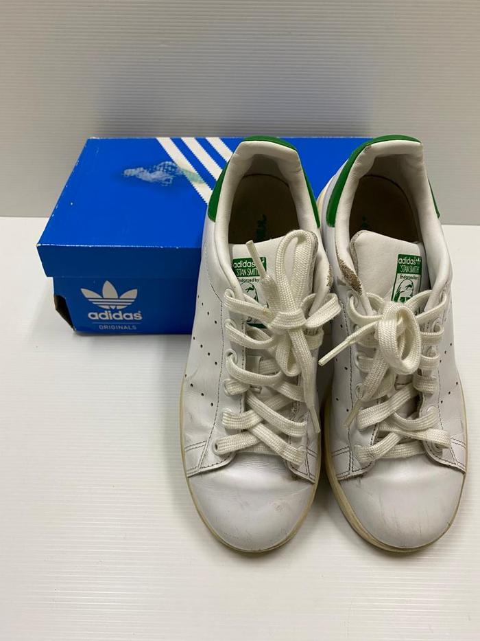 Adidas White Green Stan Smith Original Sepatu Anak Unisex