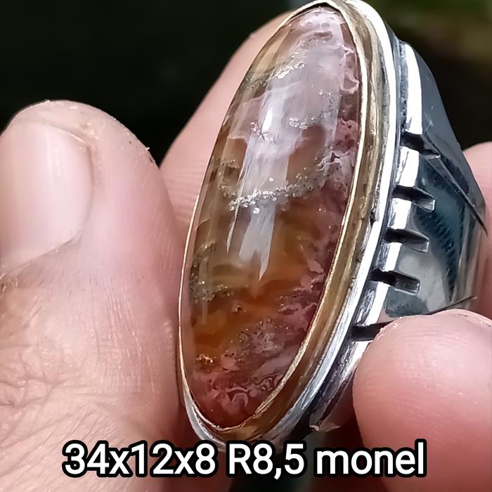 batu pandan/batu badar perak/badar emas /batu akik/cincin pria