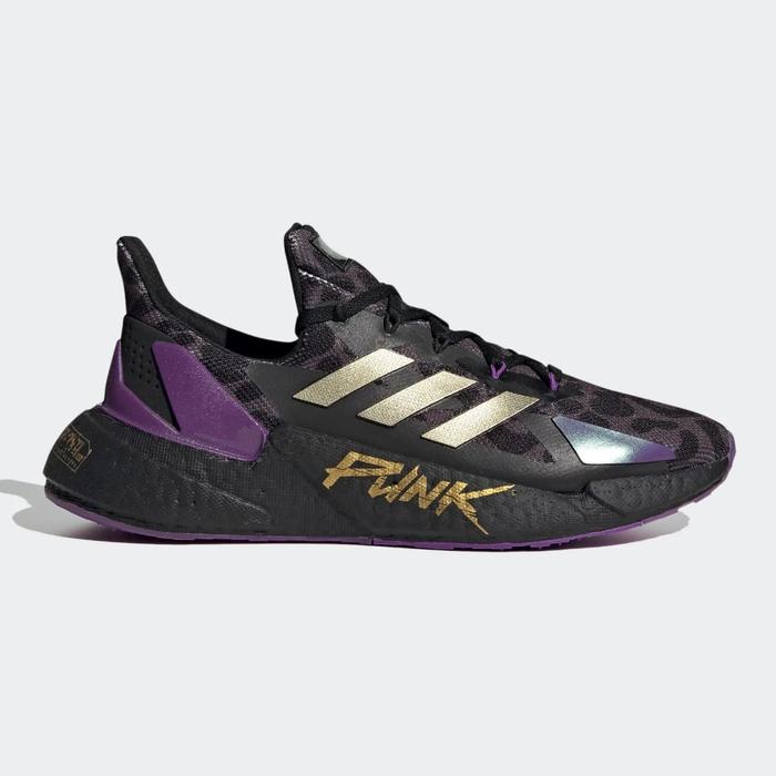 SEPATU SNEAKERS SPORTS ADIDAS X9000L4 CYBERPUNK 2077 BLACK PURPLE ORIGINAL BIG SIZE 45