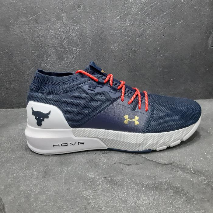 SEPATU UA PROJECT ROCK 2 NAVY WHITE