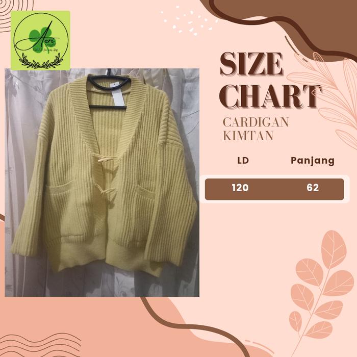 Cardigan Kimtan Kancing Kayu
