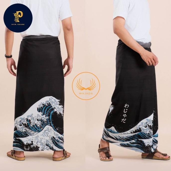 sarung tretan muslim original katun premium motif one piece cyberpunk