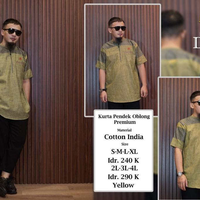 baju kurta pendek Al amwa - busana muslim pria dewasa official wear02