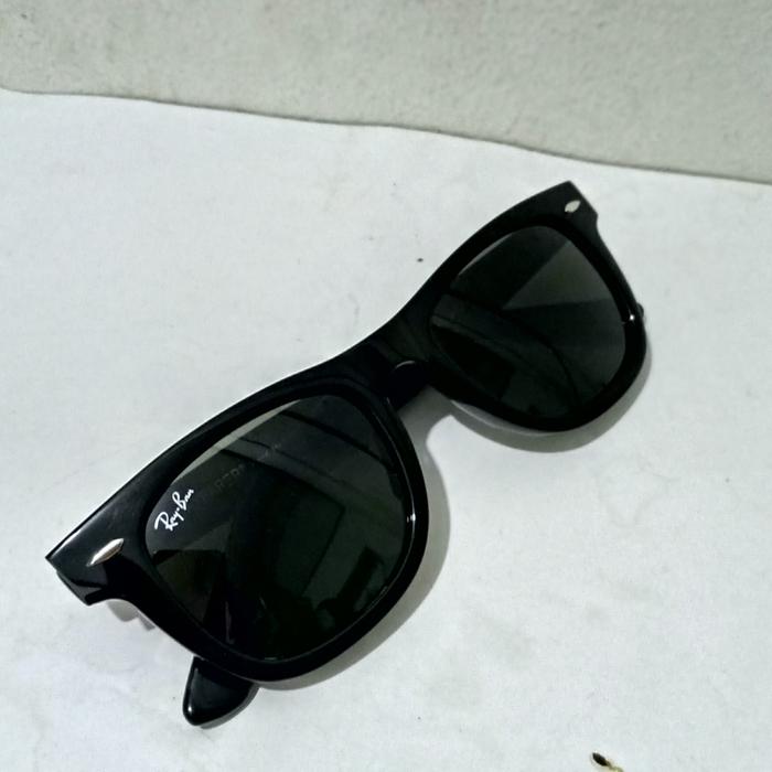 rayban wayfarer Balck size 50-22 lensa G15