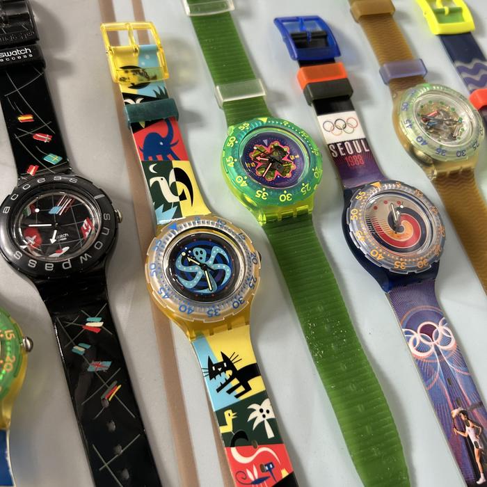 Jam tangan SWATCH Chrono Irony blue