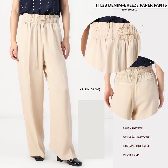 Celana Panjang Wanita Soft Twill Murah (33 Denim Paper Pants Breeze)