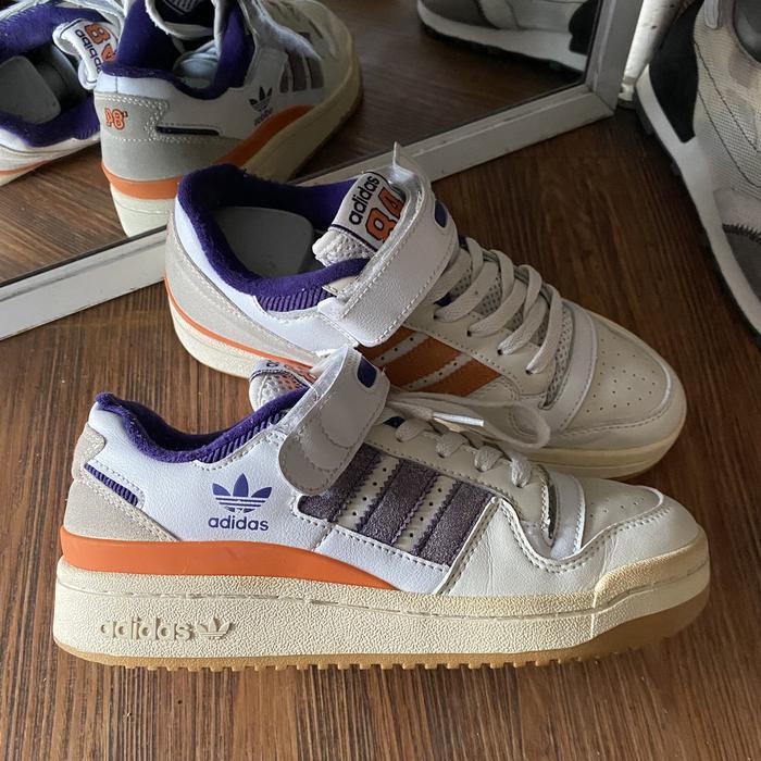 Adidas forum 84 loe white orange purple casual wmns murah - sneakers second market