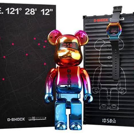 Casio Gshock GM 5600SN-1PFS Bearbrick 400% Set 2021 Limited Edition
