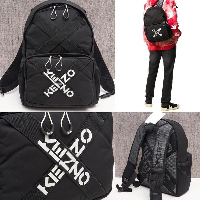 KENZO LARGE CROSSOVER LOGO BACKPACK ORIGINAL READY STOCK