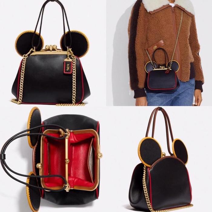 COACH DISNEY MICKEY MOUSE X KEITH HARING KISSLOCK BAG ORIGINAL READY STOCK
