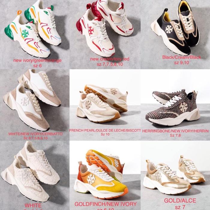 TORY BURCH GOOD LUCK TRAINER SNEAKER SUEDE ORIGINAL READY STOCK