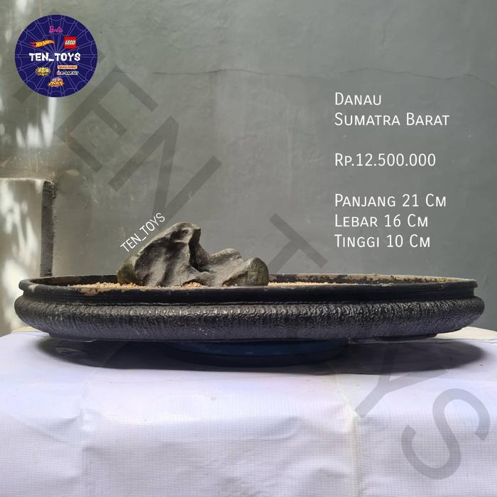 Batu Alam Suiseki "Danau Fosil Dinosaurs" Asli Sumatra Barat West Sumatra Cocok Untuk Diorama Mainan