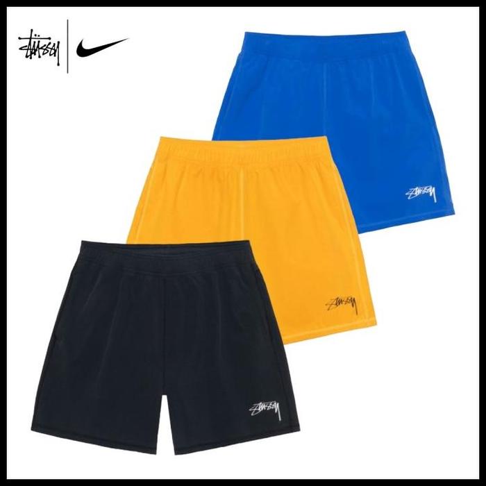 Celana Stussy X Nike Original Authentic Nylon Short Collab Terlaris|Best Seller