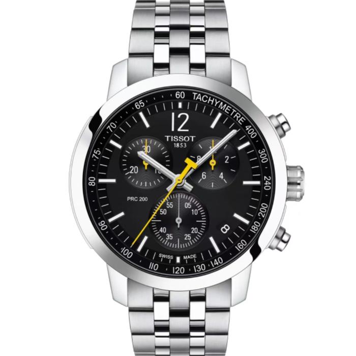 Tissot PRC 200/PRC200 Chronograph Quartz Watch Jam tangan pria Original T114.417.11.057.00