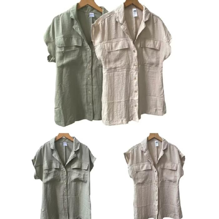 Anko Blouse Double Pocket