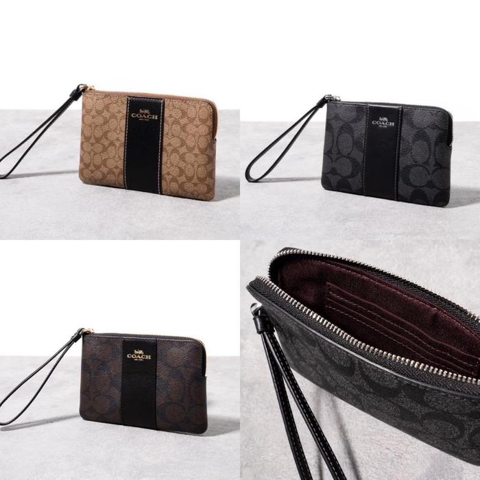 COACH CORNER ZIP WRISTLET ORIGINAL READY STOCK