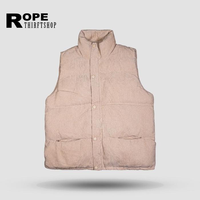Vest Rompi tebal corduray UNRELAXING DESIGN not Bape Thenorthface Patagonia