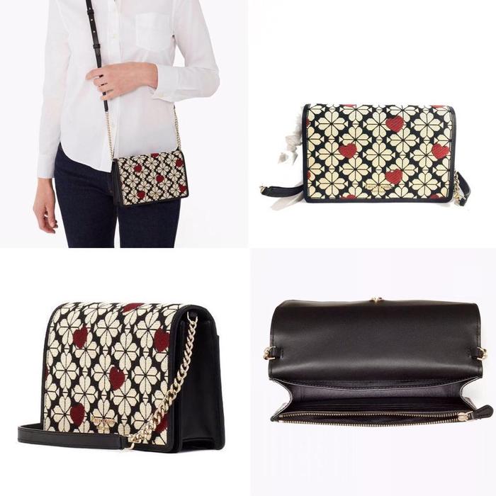 KATE SPADE FLOWER JACQ WALLET ON CHAIN ORIGINAL READY STOCK