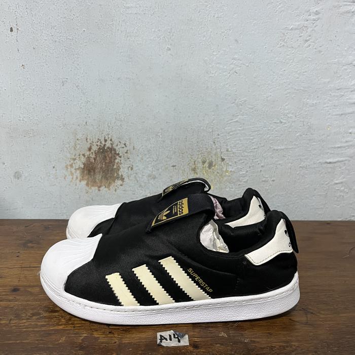 Sepatu second ori adidas superstar slip on size 34