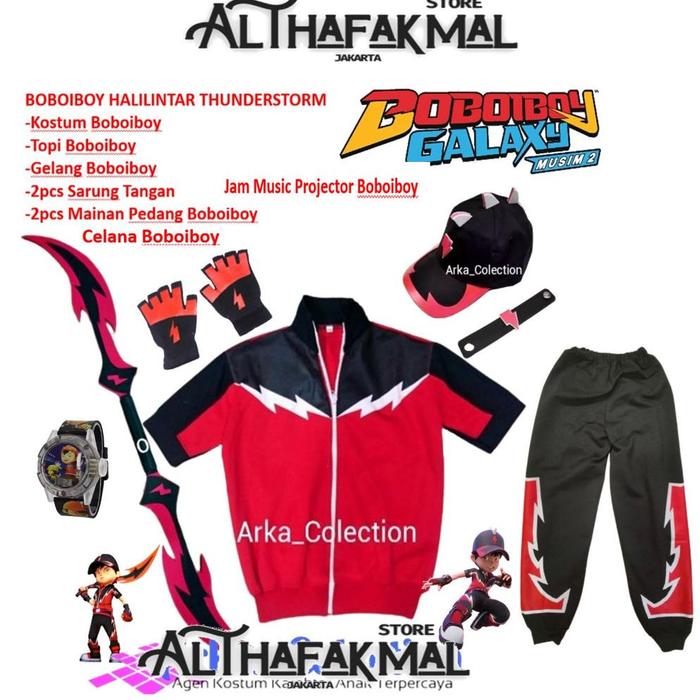 BERKUALITAS BAJU CELANA BOBOIBOY HALILINTAR BOBOIBOY THUNDERSTORM CELANA BOBOIBOY HALILINTAR TERBARU