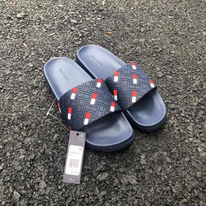 Sandal Pria wanita Unisex TOMMY HILFIGER SANDAL SLIPER SLIDES
