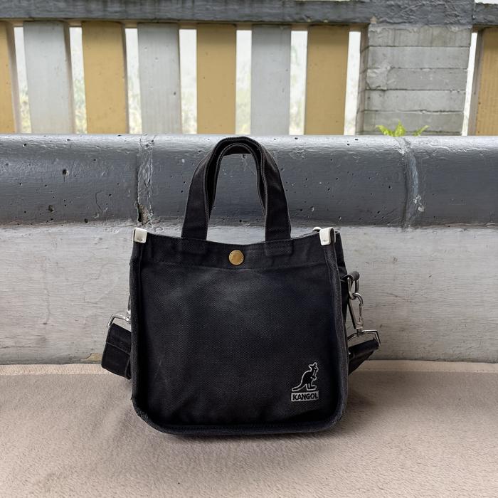 sling bag tas selempang second kangol hitam pria dan wanita untuk kerja sekolah atau travelling mura