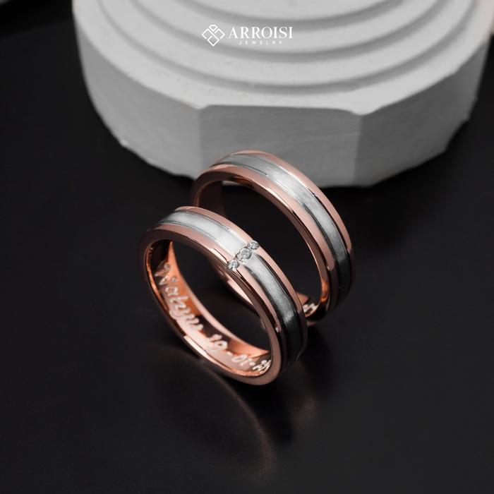 cincin tunangan couple emas asli