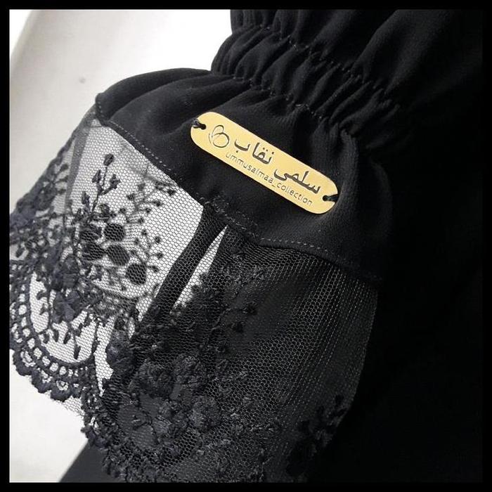 New Khimar Floor Queen Renda Jetblack Original