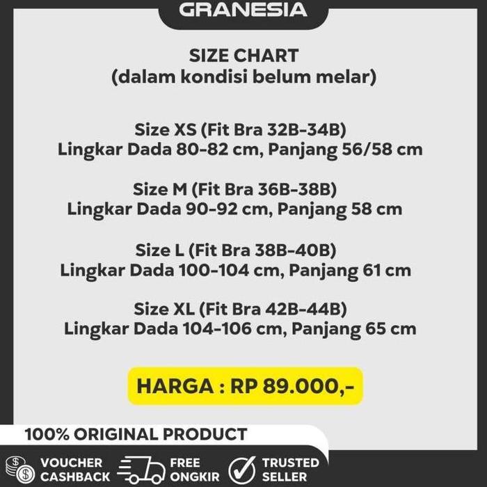 Tergacor 90 Degree Crop Back W Tank Top DGTT001|Tanktop Olahraga Fitness Wanita Terbaik
