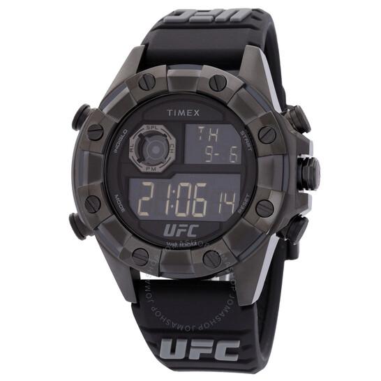 jam tangan Timex UFC Kick Alarm Quartz Digital Men's Watch TW2V87000