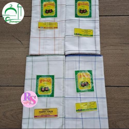 Sarung Manggis Putih Kotak [Rubi Shoestore]