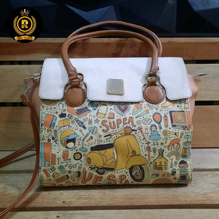 Brera Art Fever Sling Bag, Super Vespa series Authentic
