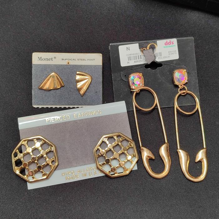 Paket Anting Model Unik, hypo allergic, monet