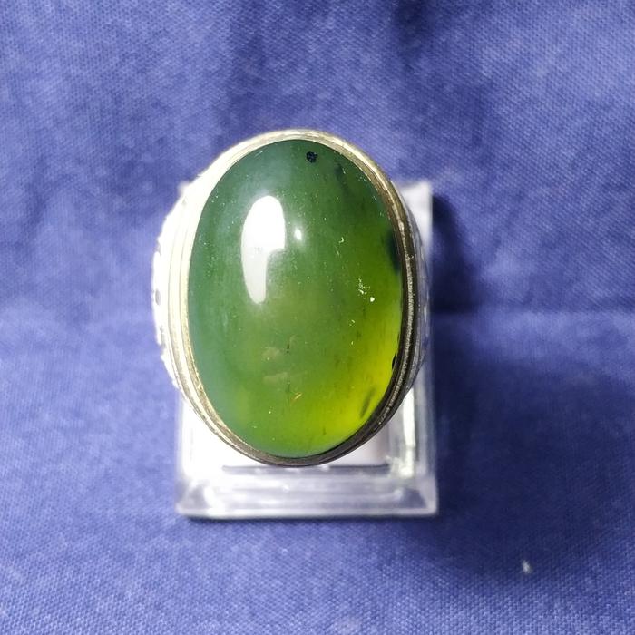 Natural Batu Giok Cincau + Cincin