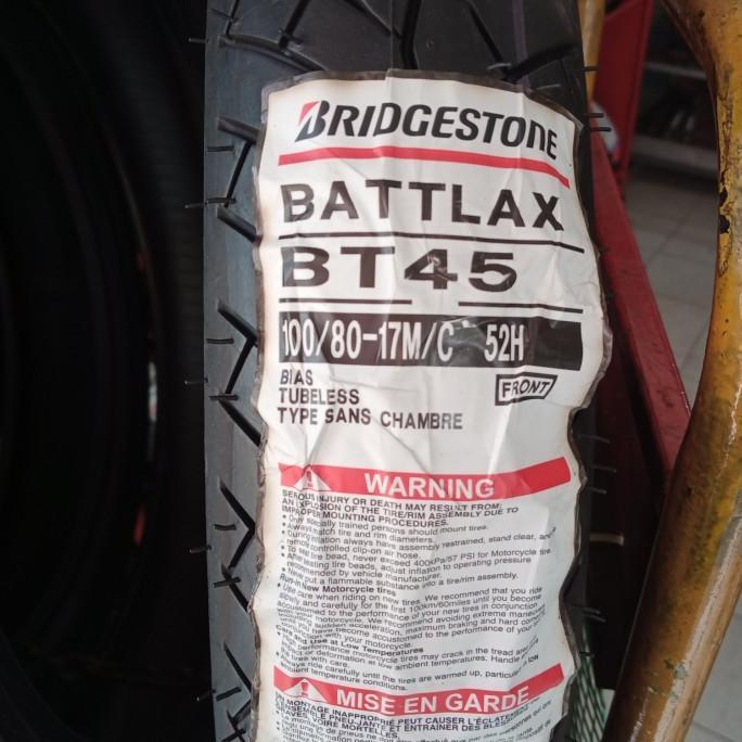 BAN LUAR BRIDGESTONE BATTLAX BT 45 UK 100/80-17 BATTLAX